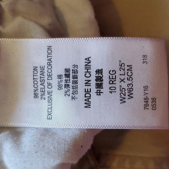 Levi's 511 Slim Tan Brushed Sueded Jeans Size 10 Regular - Picture 9 of 15